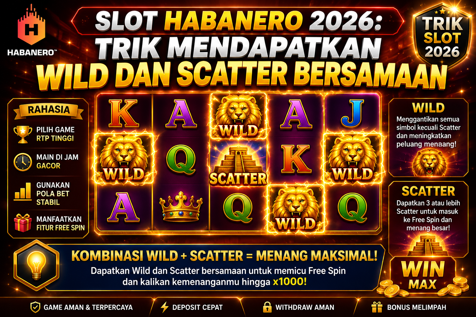 Slot Habanero 2026: Trik Mendapatkan Wild dan Scatter Bersamaan